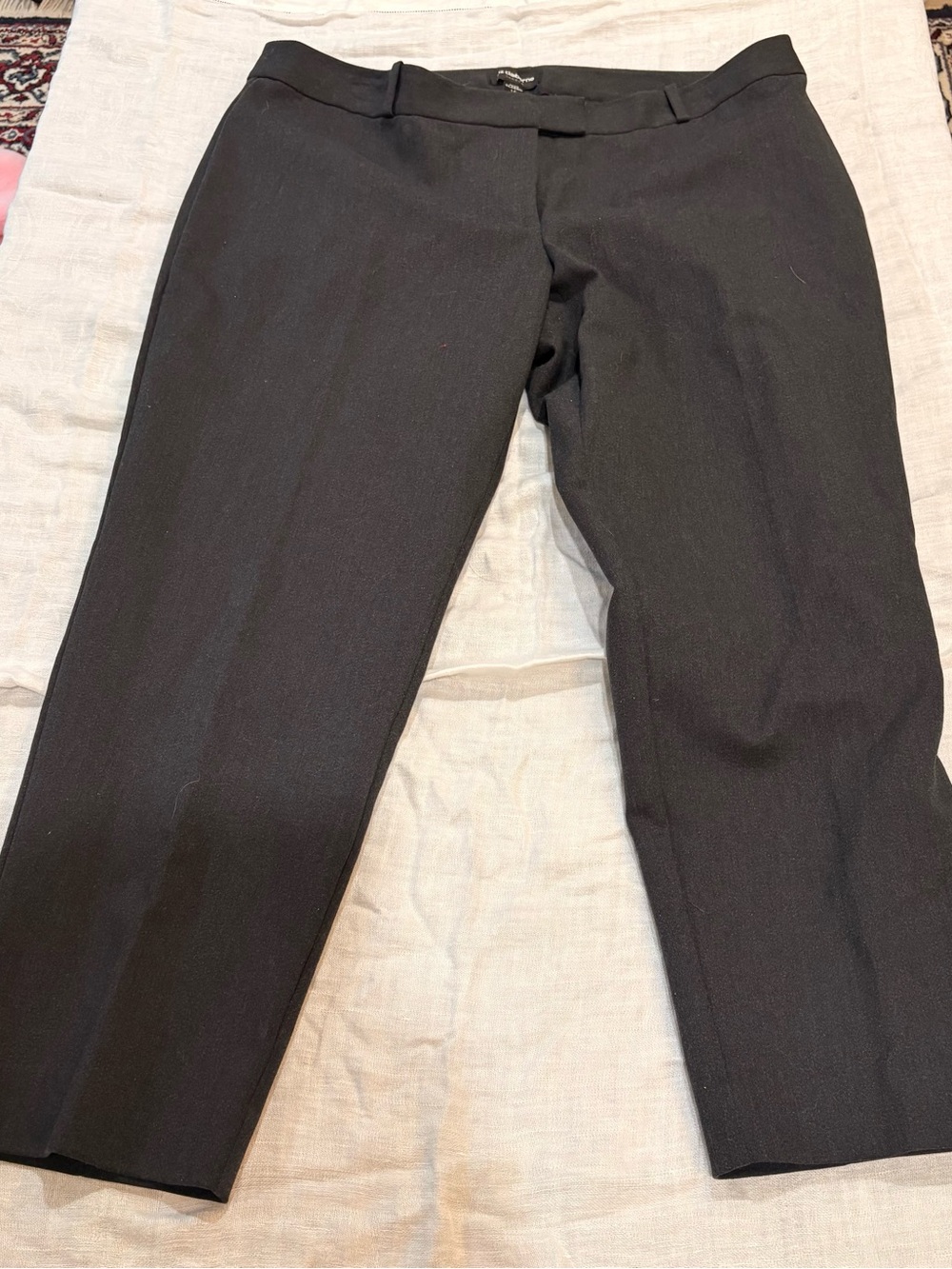 Liz Claiborne Career Women’s Dark Grey Dress Trousers - Tailored Straight Leg 16